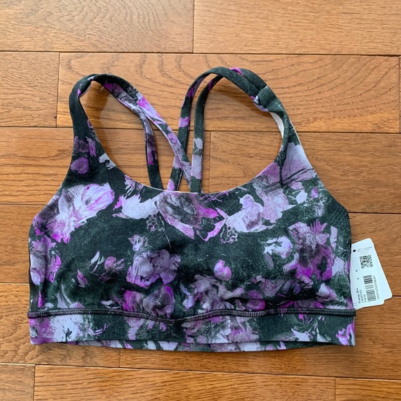 💕LULULEMON ENERGY BRA-FLORAL SHIFT MULTI, 8💕 - Picture 11 of 13